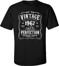 55th Birthday Gift, Birthday shirt For Men and Women - Vintage 1967 Aged To Perfection Mostly Original Parts T-shirt N-1967