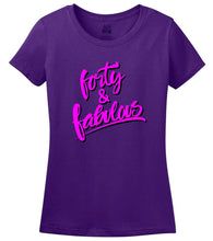 40th Birthday Shirt - 40 and Fabulous - Birthday Girl T-shirt - 40 years Or ANY YEAR you want T-shirt - Ladies birthday Shirt Gift S-103