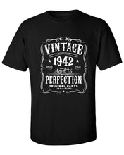 80th Birthday in 2022 Gift For Men and Women - Vintage 1942 Aged To Perfection Mostly Original Parts T-shirt Gift idea. More colors N-1942