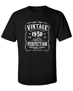 65th in 2023 Birthday Gift For Men and Women - Vintage 1958 Aged To Perfection Birthday Shirt for Dad Grandpa T-shirt Gift idea.  N-1958
