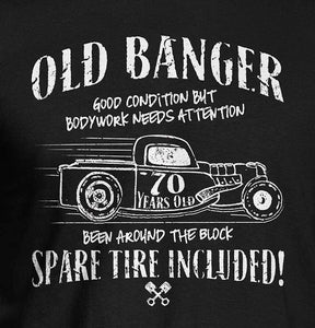 Funny 70th Birthday Old banger t-shirt. Funny Car guy t-shirt. Mechanic shirt. 1953 shirt for grandfather grandpa dad father cool OLDB-70