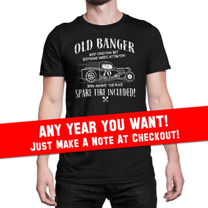 Funny 70th Birthday Old banger t-shirt. Funny Car guy t-shirt. Mechanic shirt. 1953 shirt for grandfather grandpa dad father cool OLDB-70