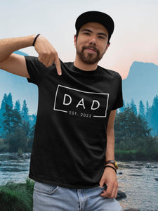 Dad Est 2022 T-Shirt, Dad Est 2023 Shirt, T-Shirts For New Father, DADA Fathers Day Gifts, Birthday Gifts For Daddy, Cute Bday Tee DE-2022