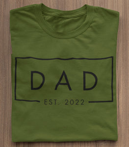 Custom Dad Est 2023 T-Shirt, ANY YEAR Dad Est 2023 Shirt, Shirt For New Father, Fathers Day Gifts, Birthday For Daddy, Cute Bday Tee DE-2023