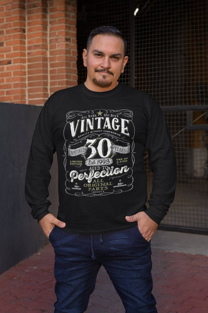 30th in 2023 Birthday Gift For Men and Women - Vintage 1993 Aged To Perfection® Mostly Original Parts Courage T-shirt Gift idea VIN-30-1993