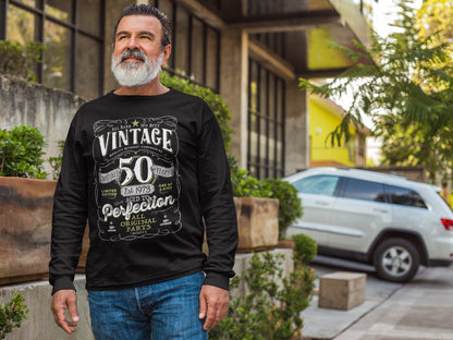 50th in 2023 Birthday Gift For Men and Women - Vintage 1973 Aged To Perfection® Mostly Original Parts Courage T-shirt Gift idea VIN-50-1973