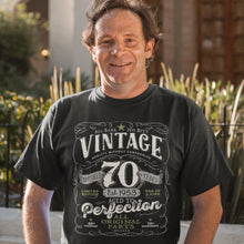 Vintage 70th Birthday T-shirt For Him - Aged To Perfection - Men and Women - Vintage 1953  Mostly Original Parts Gift idea.  V-70-1953