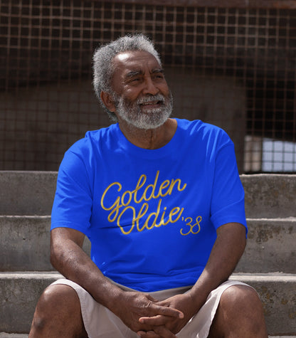 Funny 85th Birthday Gift for Men or Women - Golden Oldie 38 - 1938 - 85th Birthday Shirt for Grandfather T-shirt Aged To Perfection GO-38