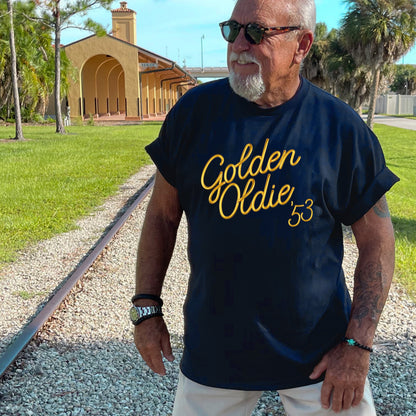 Funny 70th Birthday Gift for Men or Women - Golden Oldie 53 - 1953 - 70th Birthday Shirt for Grandfather T-shirt Aged To Perfection GO-53
