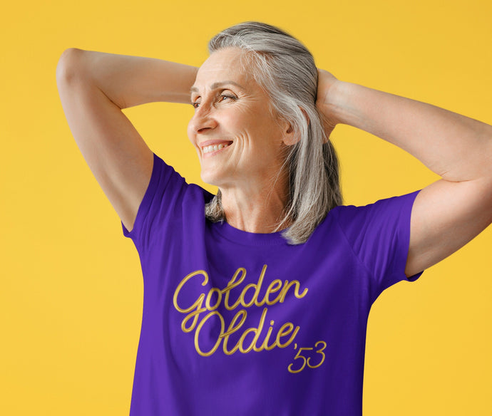 Funny 70th Birthday Gift for Men or Women - Golden Oldie 53 - 1953 - 70th Birthday Shirt for Grandfather T-shirt Aged To Perfection GO-53