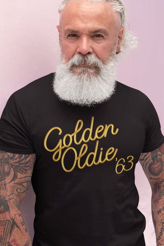 Funny 60th Birthday Gift for Men or Women - Golden Oldie 63 - 1963 - Cute 60th Birthday Shirt for Grandfather T-shirt Aged Perfection GO-63