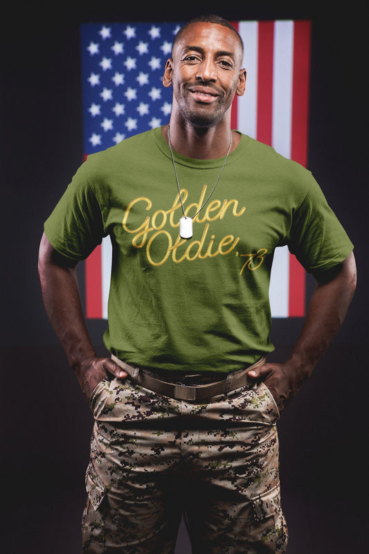 Funny 50th Birthday Gift for Men or Women - Golden Oldie 73 - 1973 - Cute 50th Birthday Shirt for her or him T-shirt Aged Perfection GO-73