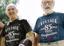 Vintage 85th Birthday T-shirt For Him - Aged To Perfection - Gift for Men - Vintage 1938,  Mostly Original Parts Gift idea.  V-85-1938