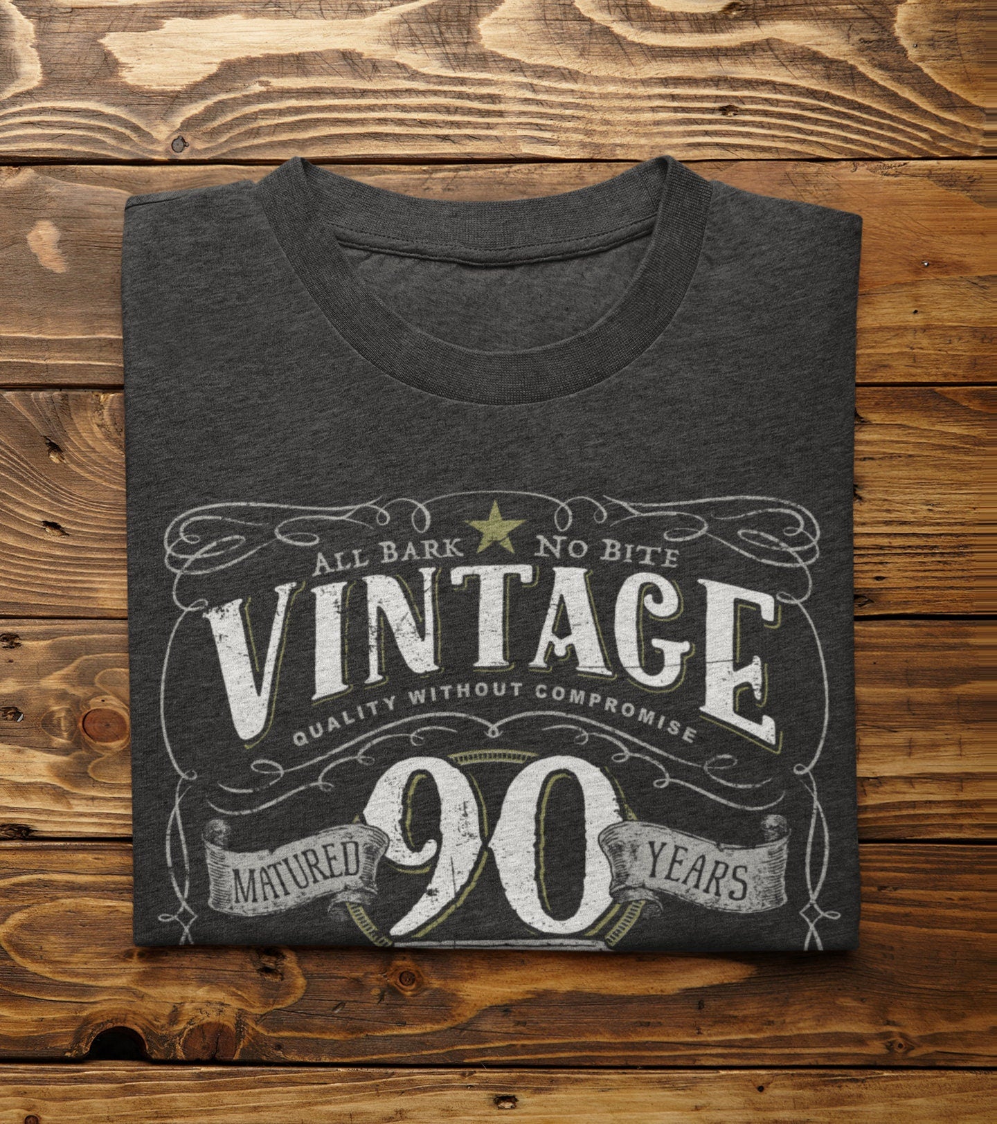 90th in 1933 Birthday Gift For Men and Women - Vintage 1933 Aged To Perfection® Mostly Original Parts Courage T-shirt Gift idea VIN-90-1933