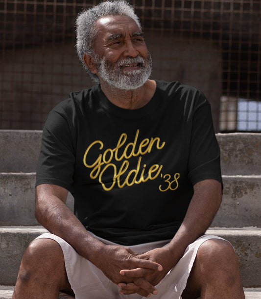 Funny 85th Birthday Gift for Men or Women - Golden Oldie 38 - 1938 - 85th Birthday Shirt for Grandfather T-shirt Aged To Perfection GO-38
