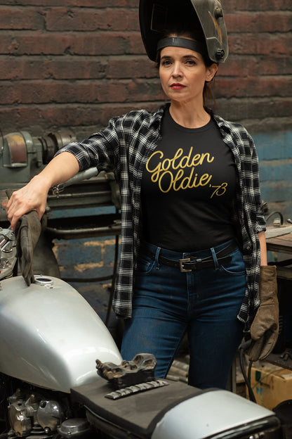 Funny 50th Birthday Gift for Men or Women - Golden Oldie 73 - 1973 - Cute 50th Birthday Shirt for her or him T-shirt Aged Perfection GO-73