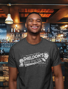 Sheldon's Beer Removal Service Shirt, Personalized Birthday Gift, Custom Father's Day, Custom Name, Dad Beer Gift, For Dad, T-shirt 1316