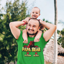 Personalized Papa Bear Shirt with Kids Names, or Grandkids, Custom Name Grandpa T-shirt, Father's Day Shirt For Dad, Personalized Gift Daddy