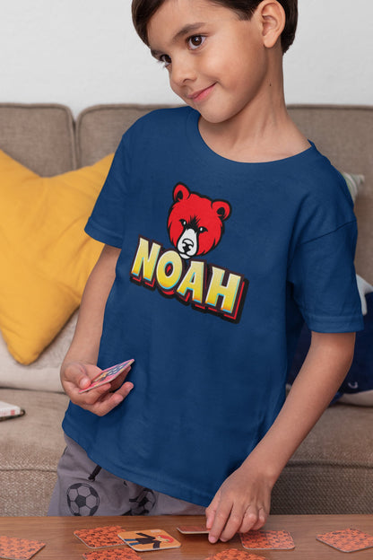 Personalized Kids Shirt, Custom Girl or Boy Name, Cute Bear Cub, Matching Family, Toddler Retro TShirt, Matching Papa Bear Infant T-Shirt