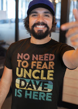 Funny Uncle Shirt, No Need To Fear, Personalized Uncle Gift, Crazy Uncle Shirt, Custom Uncle Gift, Promoted to Uncle, Retro Vintage Sunset