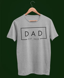Mom and Dad Est. 2023 Shirts, Fathers Day Gift for Parents, Baby Announcement Tee, New Dad, Matching Family T-Shirts, Daddy Bruh Couple S216