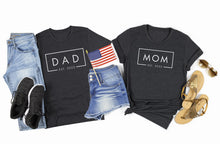 Mom and Dad Est. 2023 Shirts, Fathers Day Gift for Parents, Baby Announcement Tee, New Dad, Matching Family T-Shirts, Daddy Bruh Couple S216