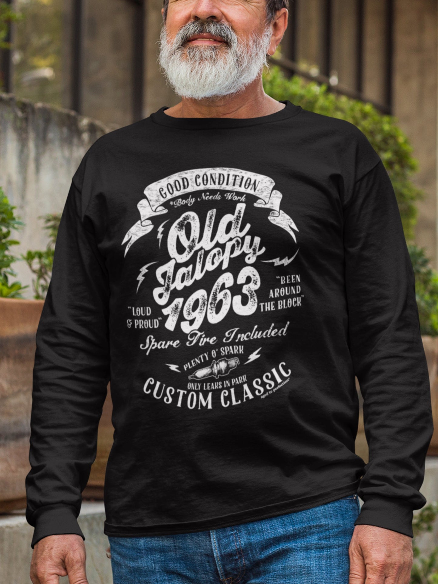 Old Jalopy 60th Birthday Shirt for Men, Funny Mechanic Birthday 1963 t-shirt, Car Birthday for Guys, Not Old I'm Classic, Fathers Day Dad OJ