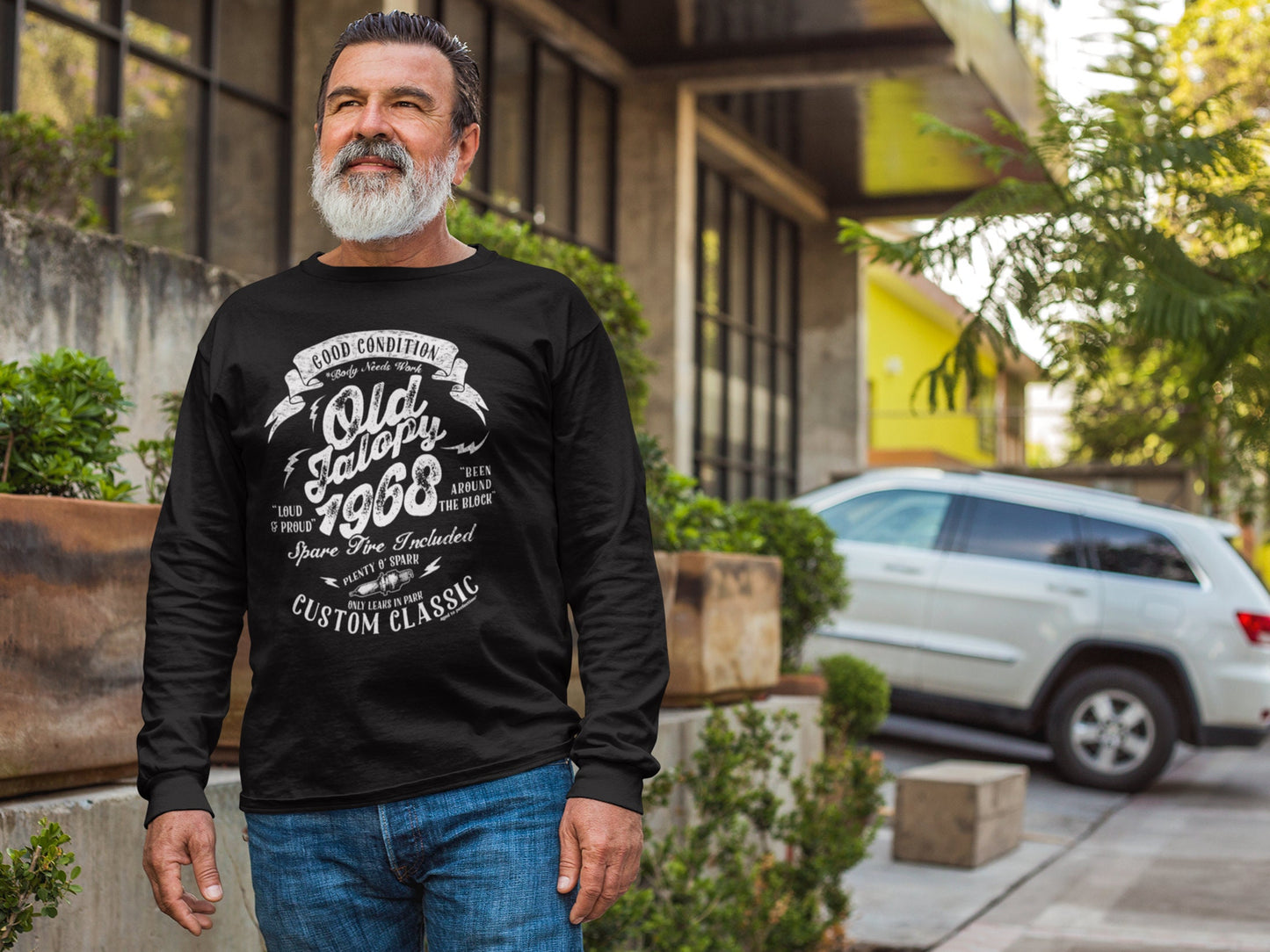 Old Jalopy 55th Birthday Shirt for Men, Funny Mechanic Birthday 1968 t-shirt, Car Birthday for Guys, Not Old I'm Classic, Fathers Day Dad OJ