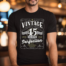 Vintage 45th Birthday T-shirt For Him - Aged To Perfection - Men and Women - Vintage 1978  Mostly Original Parts Gift idea.  V-45-1978