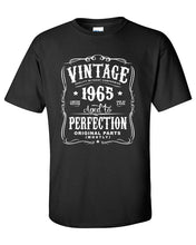58th Birthday Gift For Men and Women - Vintage 1965 Aged To Perfection Mostly Original Parts T-shirt Gift idea. Turning 58 years old N-1965